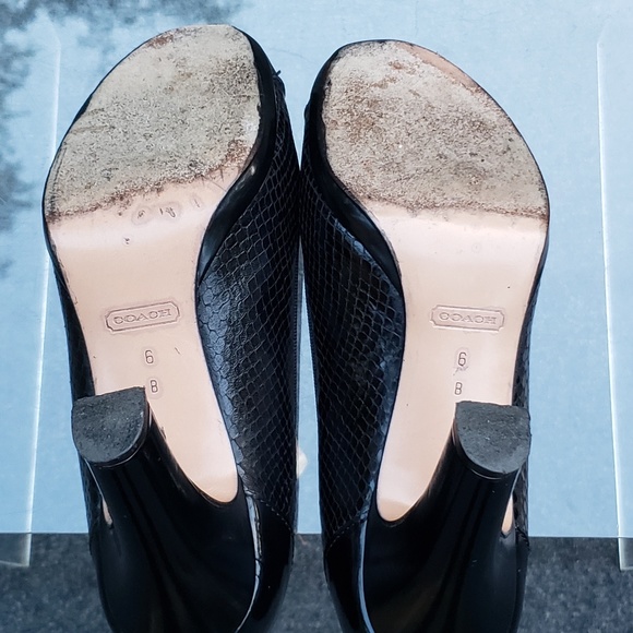 Coach Embossed Python Print Pump - Picture 7 of 7